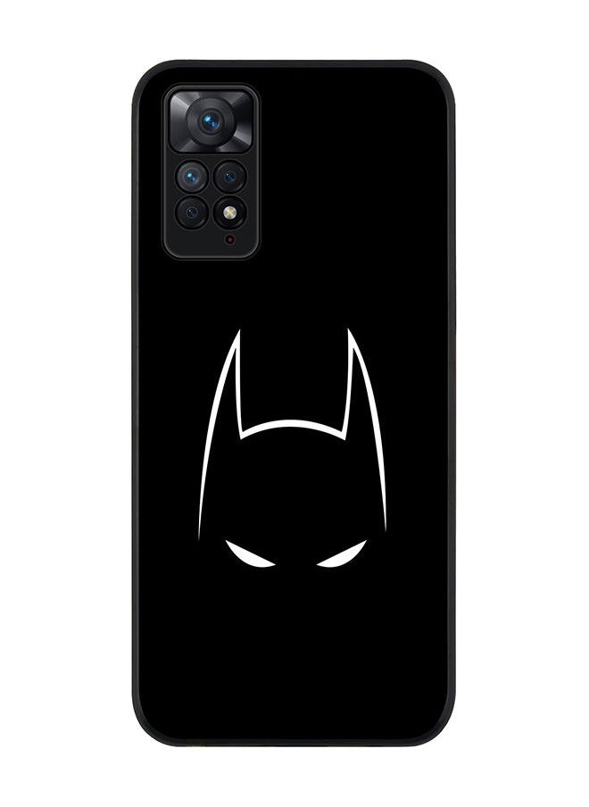 Stylizedd - Rugged Black edge case for Redmi Note 11 4G/Redmi Note 11S Slim fit Soft Case Flexible Rubber Edges Anti Drop TPU Gel Thin Cover - Sneaky Bat - Image 1