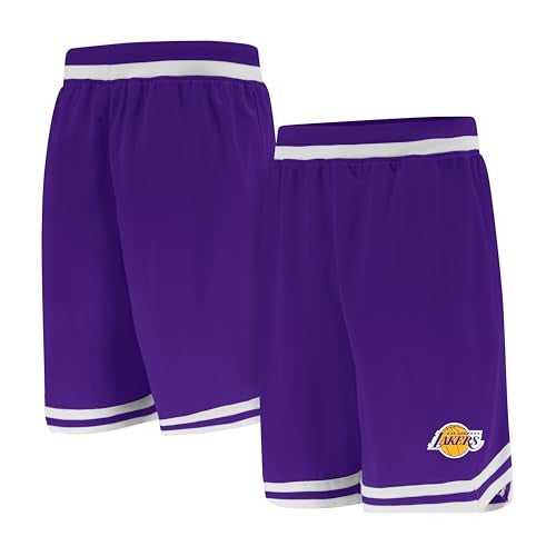 Ultra Game NBA Men's Active Knit 8" Basketball Training Shorts,Los Angeles Lakers,Team Color,3X-Large - Image 1