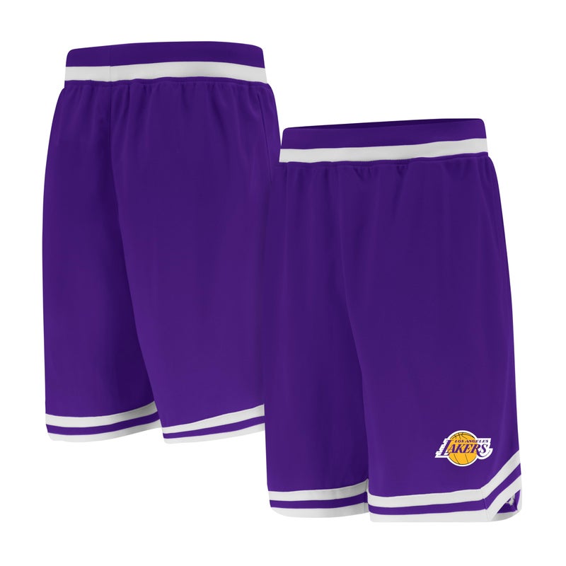 Ultra Game NBA Men's Active Knit 8" Basketball Training Shorts,Los Angeles Lakers,Team Color,3X-Large - Image 3