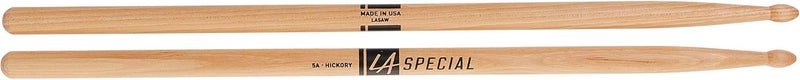 promark LA Specials Drum Sticks - 5A Drumsticks - Drum Sticks Set for Acoustic Drums or Electronic Drums - Oval Wood Tip - Hickory Drum Sticks - Consistent Weight and Pitch - 3 Pairs - Image 3