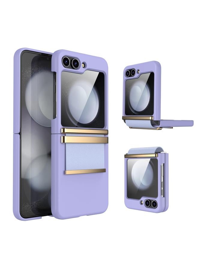 S-TOP Case For Samsung Galaxy Z Flip5 5G Hardware Foldable Leather Shockproof Phone Case - Image 1