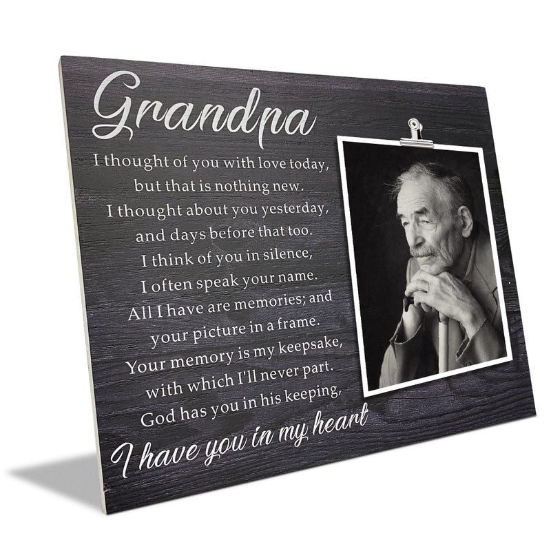 Zennlab Grandpa Memorial Picture Frame في ذكرى Grandpa Memorial Gift لفقدان Grandpa تعازي الهدية - Image 2
