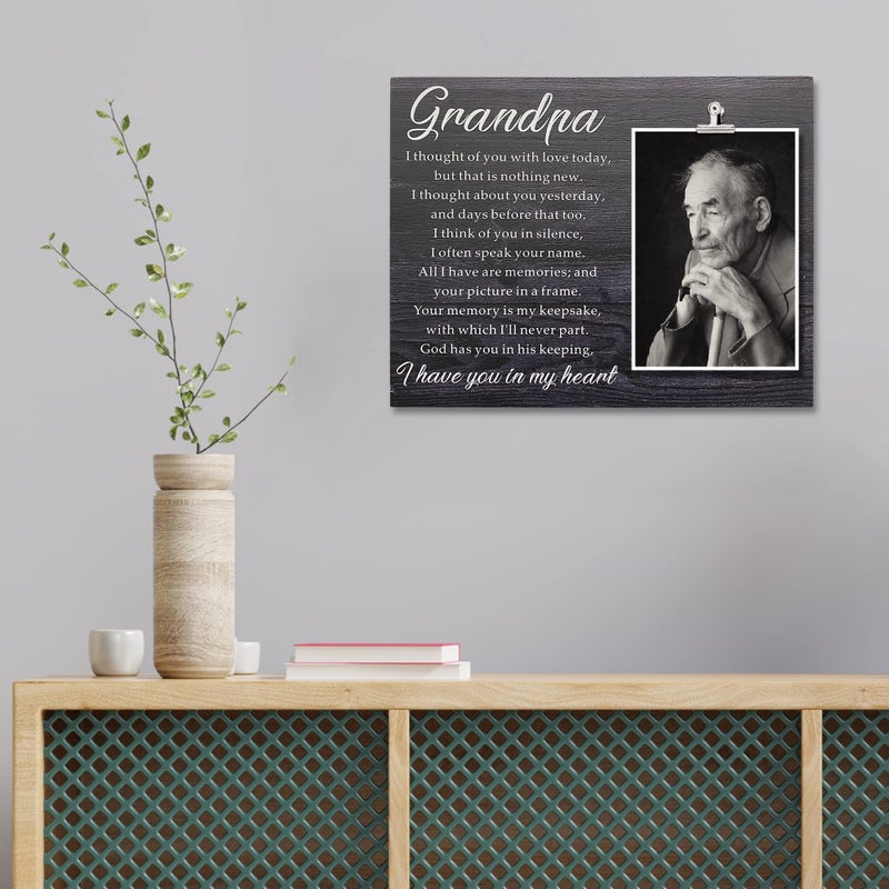 Zennlab Grandpa Memorial Picture Frame في ذكرى Grandpa Memorial Gift لفقدان Grandpa تعازي الهدية - Image 3