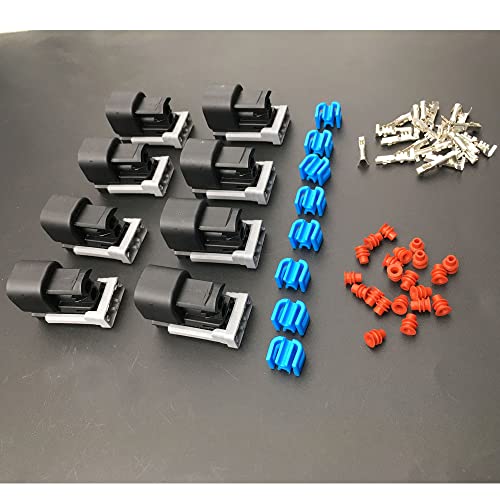 LIZAPUS 8PCS Performance 60131 Fuel Injector Connector Kit Compatible with EV6/USCar Style Injectors - Image 4