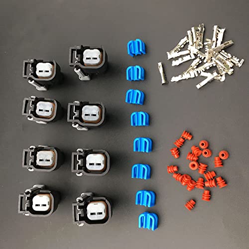 LIZAPUS 8PCS Performance 60131 Fuel Injector Connector Kit Compatible with EV6/USCar Style Injectors - Image 5