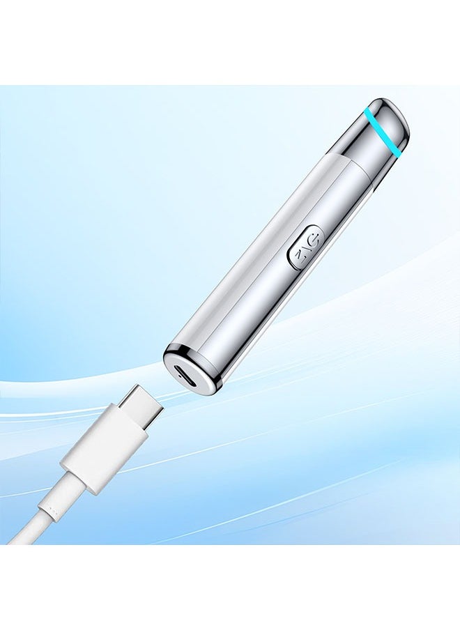 JS - Eye and Facial Massage Tools, Vibration Heating Massage Pen, Anti-aging Eye Massager, Lifting Firming Skin Care Tool for Eyes and Neck Wrinkles, Heated Eye Massager - Image 1
