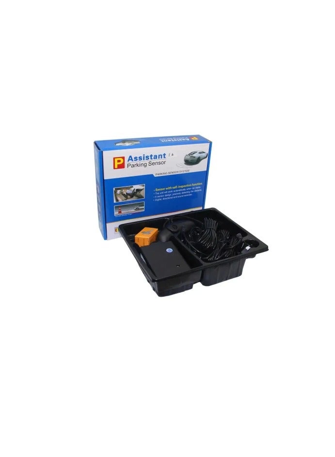 Assistant Parking Sensor System kit Rear Parking Sensor Kit Black LED Display Parking Assistants Double CPU Security Reversing Parking Radar Sensor Car Vehicle with 4 Sensors Alarm Buzzer Reminder Safe Driving - Image 2