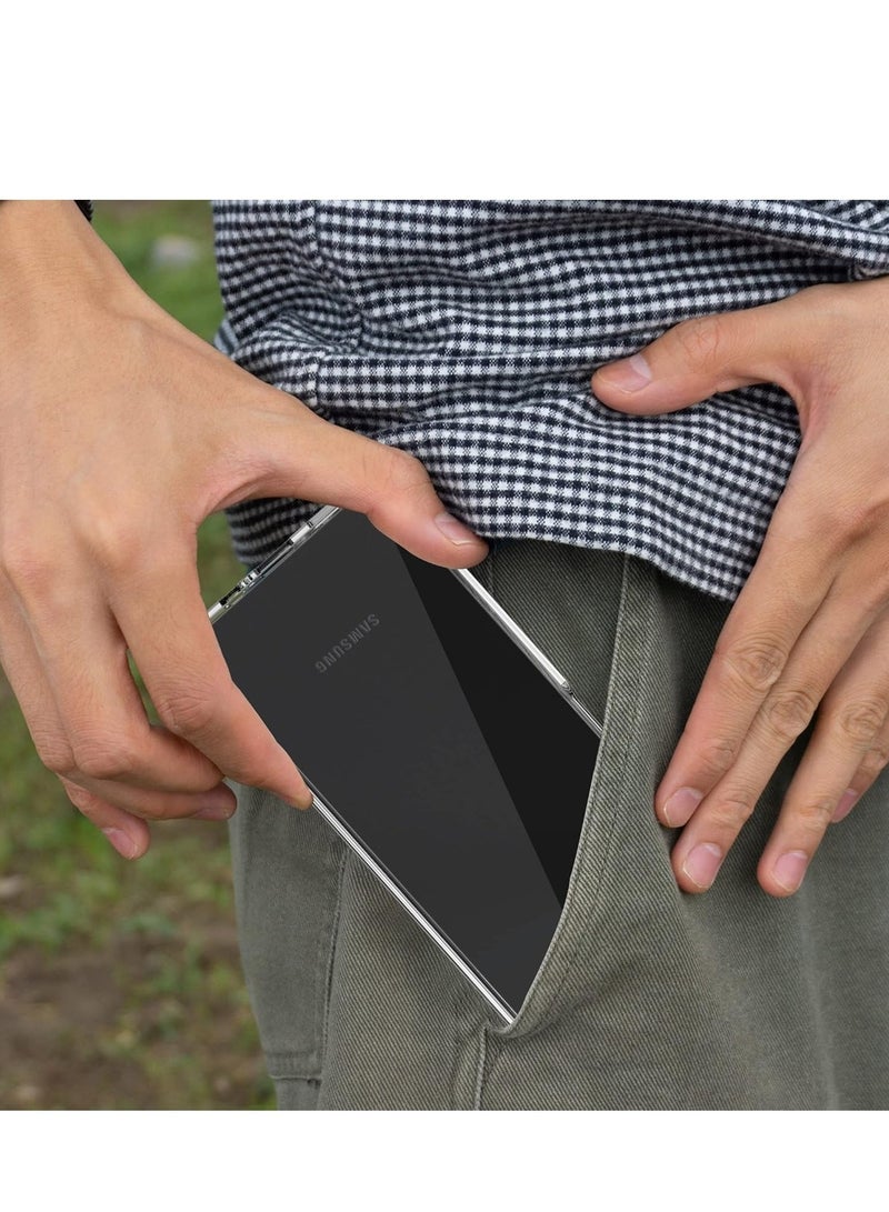 حافظة متوافقة مع حافظة سامسونج جالاكسي A24 ​​4G / 5G حافظة من جل البولي يوريثان الحراري الناعم والشفاف والشفاف لحماية الكاميرا من السيليكون المرن ومضادة للخدش وغطاء شفاف من البولي يوريثان الحراري - شفاف - Image 3