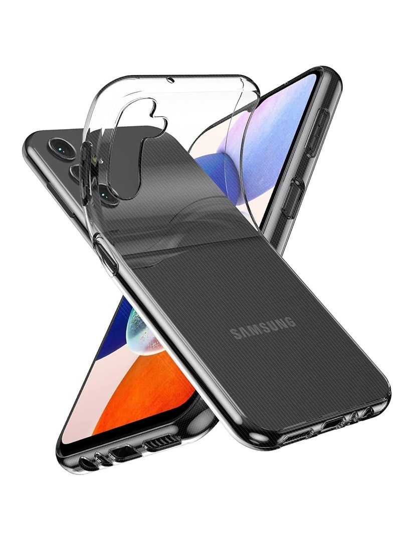 حافظة متوافقة مع حافظة سامسونج جالاكسي A24 ​​4G / 5G حافظة من جل البولي يوريثان الحراري الناعم والشفاف والشفاف لحماية الكاميرا من السيليكون المرن ومضادة للخدش وغطاء شفاف من البولي يوريثان الحراري - شفاف - Image 1