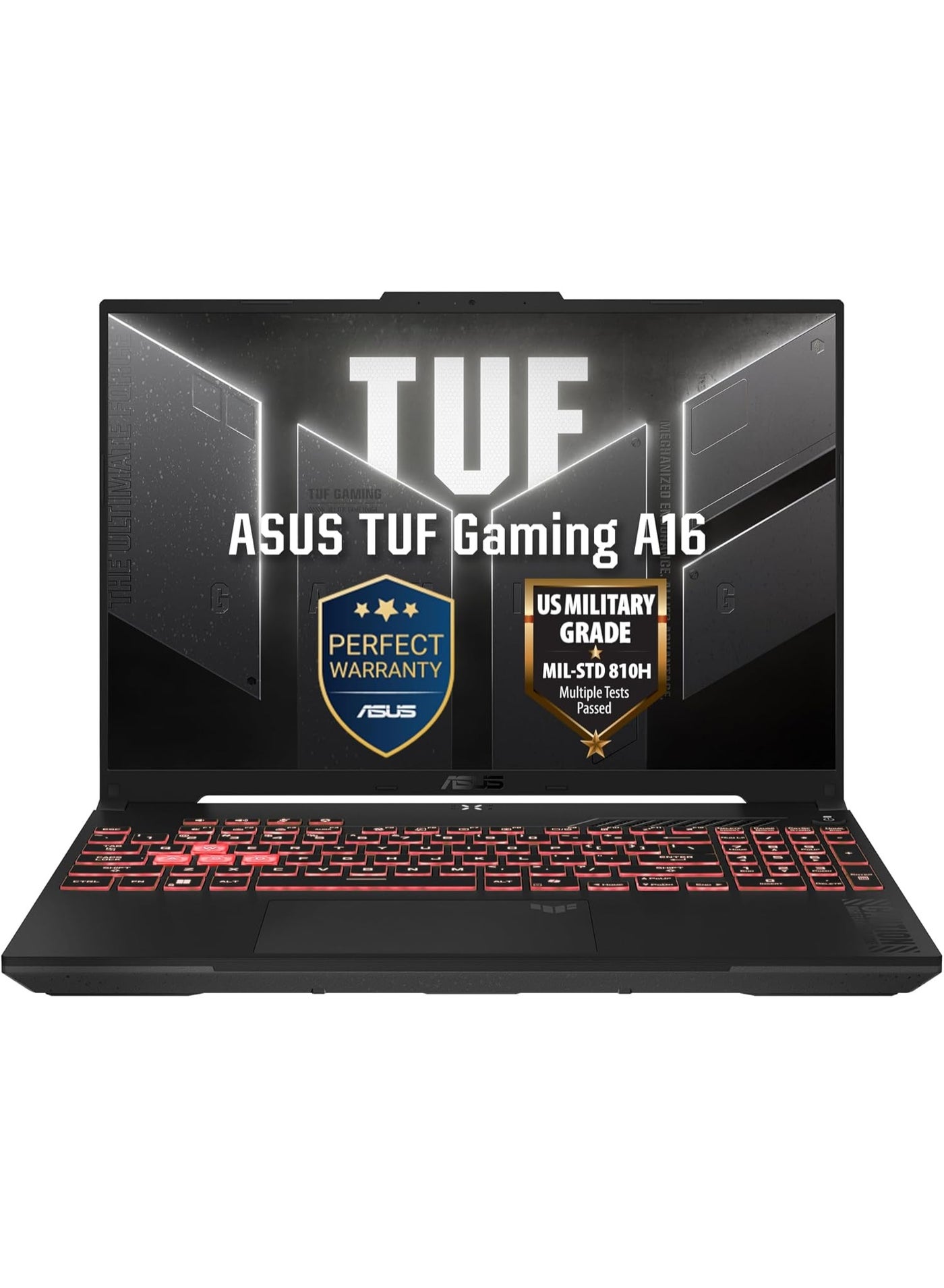 ASUS TUF A16 FA607NUQ Gaming Laptop, 16" WUXGA 144Hz Display, AMD Ryzen 7 170, 16GB RAM, 2TB SSD, GeForce RTX 4050 6GB Graphics, English Keyboard, Win11,(Upgraded Version) English Jasper Grey
