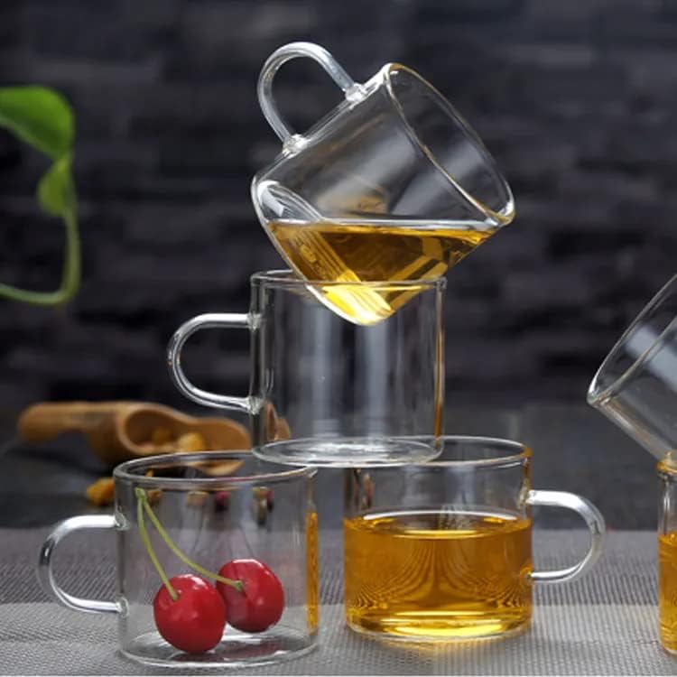 Smaruti Glass Kettle with 4 Cups Elegant Set for Tea or Coffee Perfect for Serving Hot Beverages Durable Glass Kettle with Matching Cups Ideal for Home750 ML Tea Pot with Cups - Image 5
