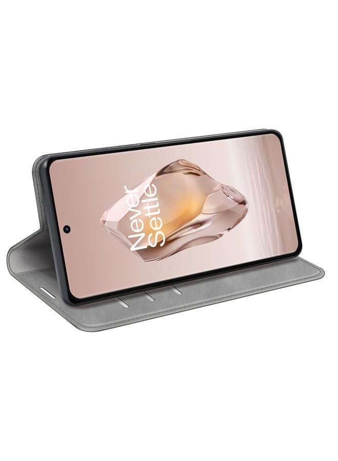 اس-توب جراب هاتف OnePlus 12R من الجلد المغناطيسي القابل للسحب بتصميم كلاسيكي - Image 5