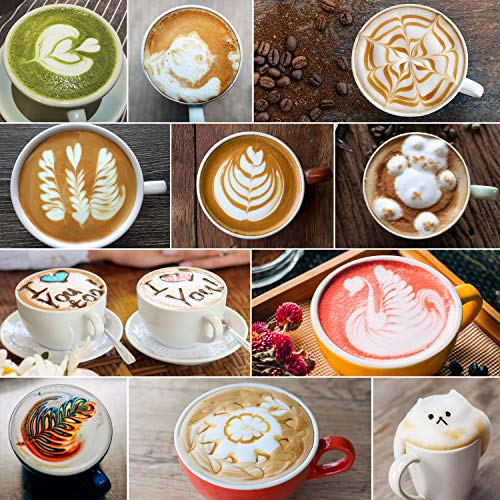 Adorever Milk Frothing Pitcher, 8.5oz / 250ml Steaming Pitcher Stainless Steel Espresso Machine Accessories for Coffee Bar, Cappuccino Barista Tools Milk Jug Steamer Frother Cup with Latte Art Pen - Image 5