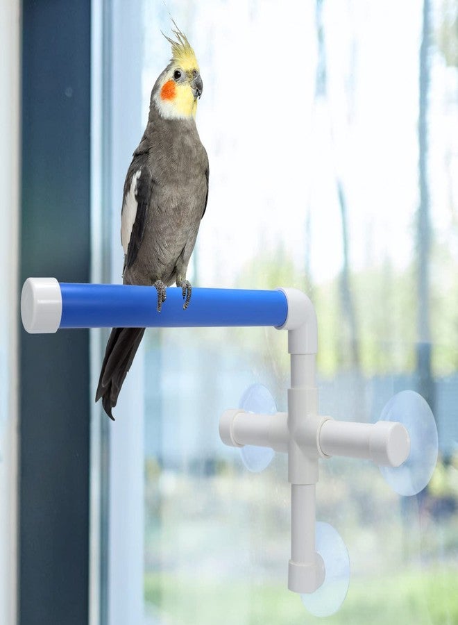 Litewoo Bird Shower Perch with Suction Cup Parrot Window Wall Stand Bath Toys (1 Sticks) - Image 4