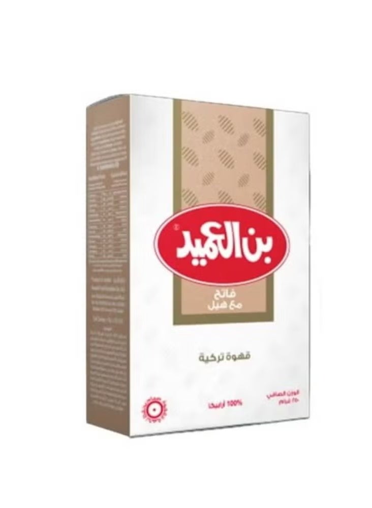 العميد قهوة تركية فاتح مع هيل 250 جــرام