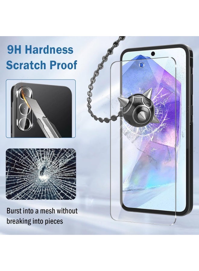 QIRG 3 in 1 for Samsung Galaxy A57 Protection Set - Transparent Shockproof Case[Compatible with Magesafe] + Screen Protector and Camera Lens Protector, 360 Degree Protection Set - Image 4