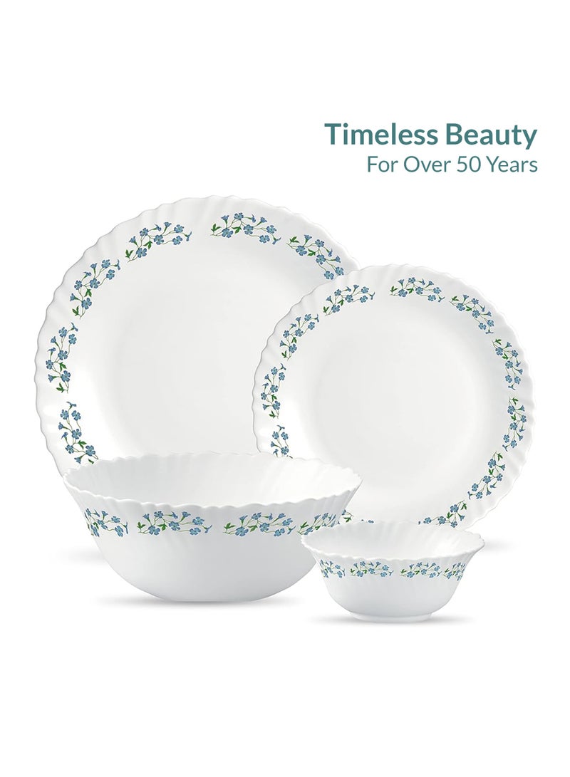 لاوبالا طقم عشاء لا أوبالا كلاسيك 44 قطعة مصنوع من أوبال وير لون لافندر ديو آمن للميكروويف وغسالة الصحون خفيف الوزن بتصميم بسيط - Image 3