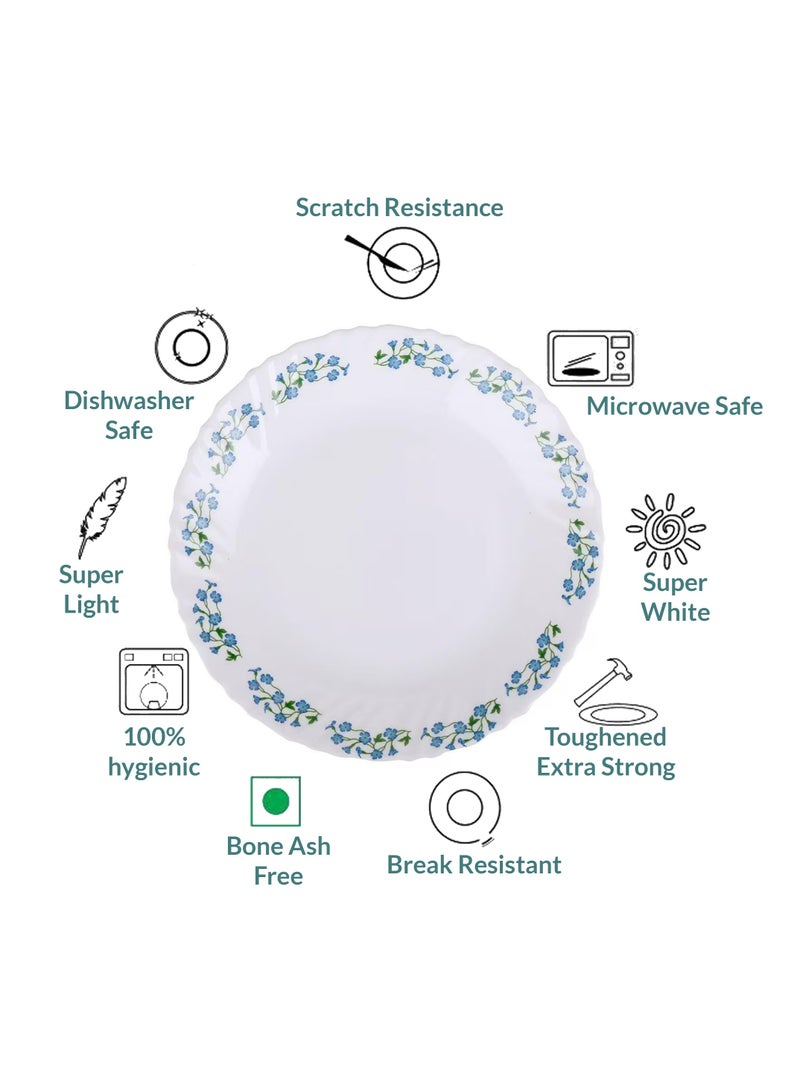 لاوبالا طقم عشاء لا أوبالا كلاسيك 44 قطعة مصنوع من أوبال وير لون لافندر ديو آمن للميكروويف وغسالة الصحون خفيف الوزن بتصميم بسيط - Image 5