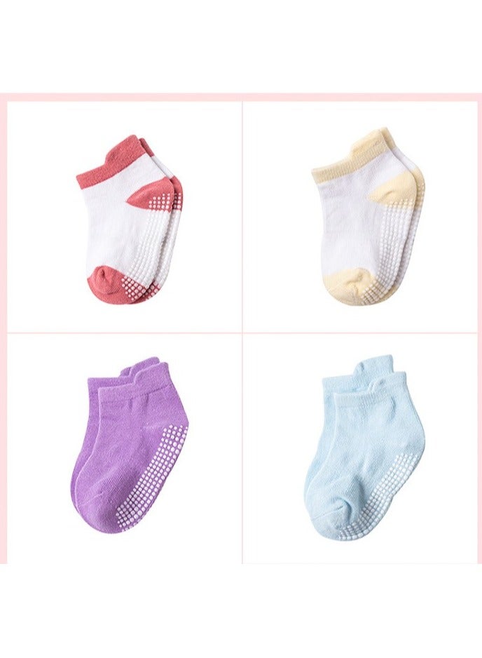 bellanina Eco-Friendly Non-Slip Toddler Socks with Grips – Set of 5 pcs for Safe and Comfortable Walking - Image 3