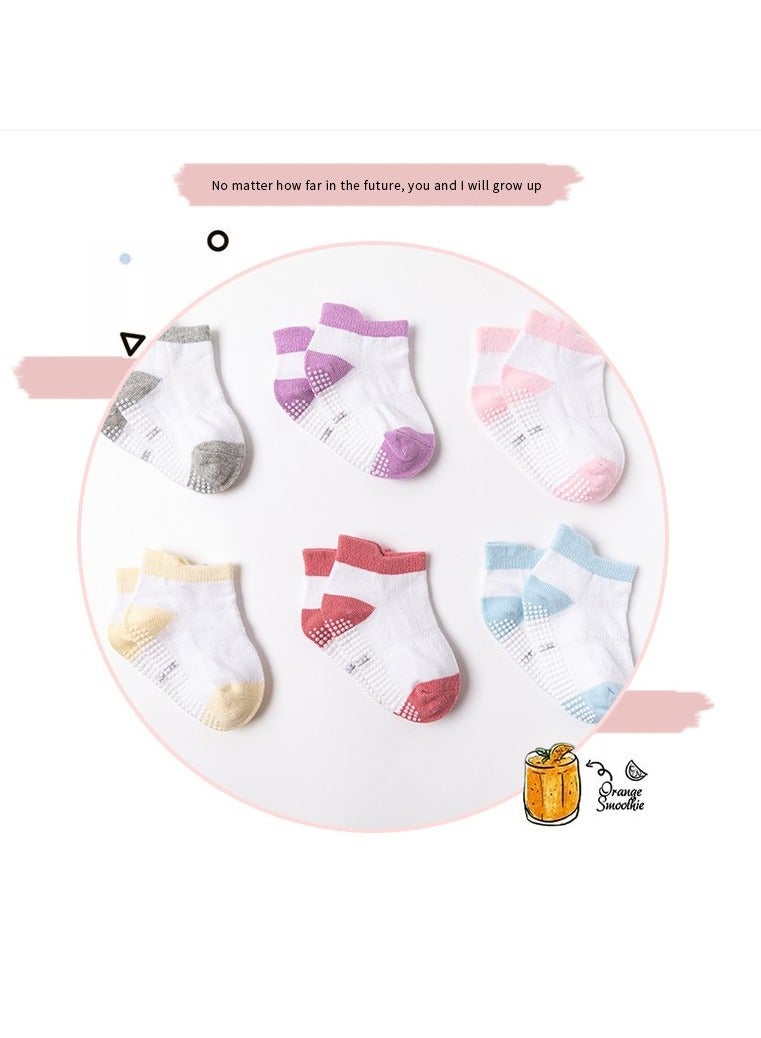 bellanina Eco-Friendly Non-Slip Toddler Socks with Grips – Set of 5 pcs for Safe and Comfortable Walking - Image 2