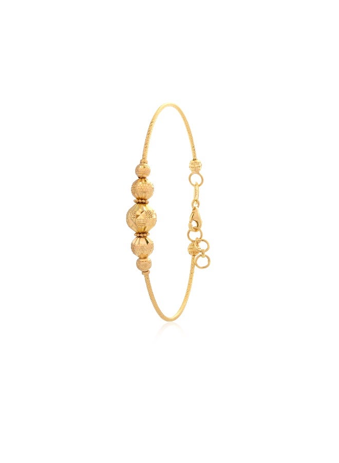 BAFLEH JEWELLERY Radiant Heritage: Traditional 22K Yellow Gold Bangles for Everyday Glamour  - Image 4