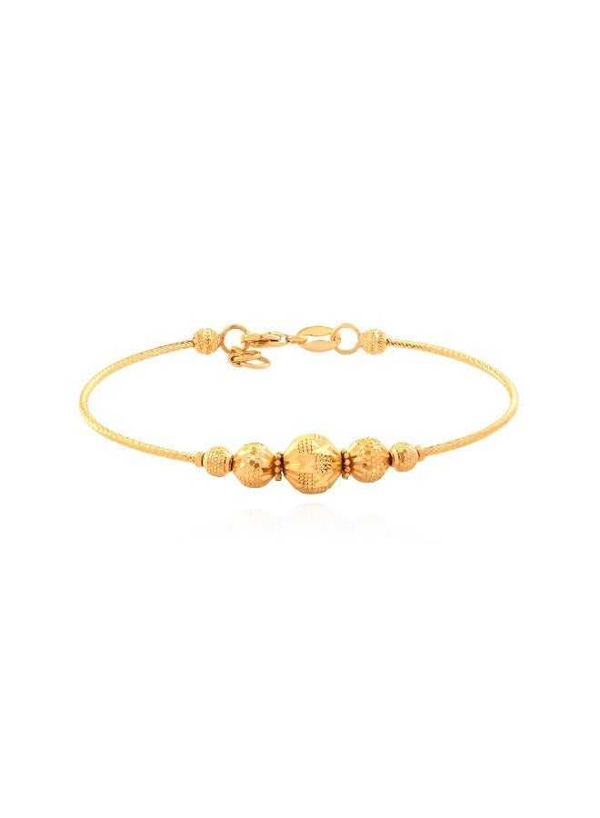 BAFLEH JEWELLERY Radiant Heritage: Traditional 22K Yellow Gold Bangles for Everyday Glamour - Image 2