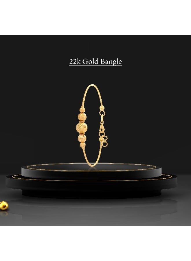 BAFLEH JEWELLERY Radiant Heritage: Traditional 22K Yellow Gold Bangles for Everyday Glamour - Image 3