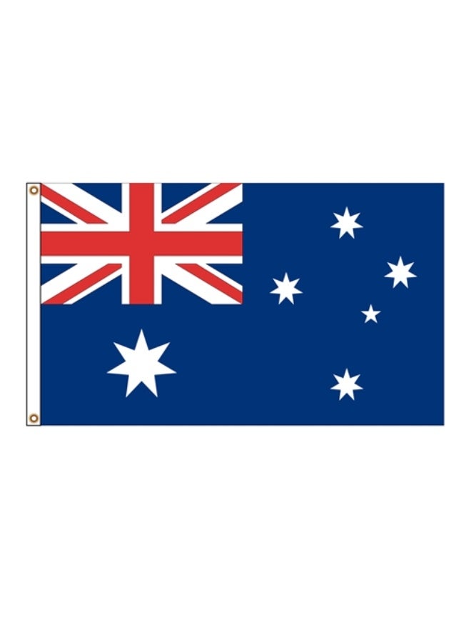 Australia Flags 90x150cm Double Stitches with Headband, Vibrant Fade-Resistant Colors & Firm Sewing, Durable Outdoor Decor for Home Garden Events,the World Cup - Image 1