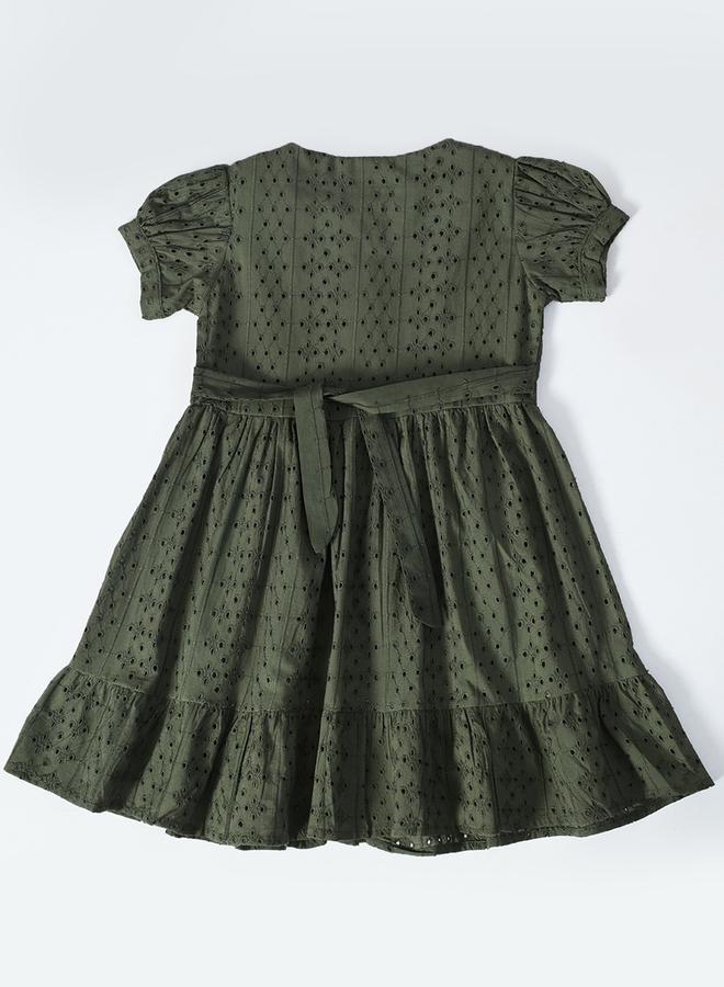 بيلا مودا فستان بأزرار وفتحات عيون - Image 3