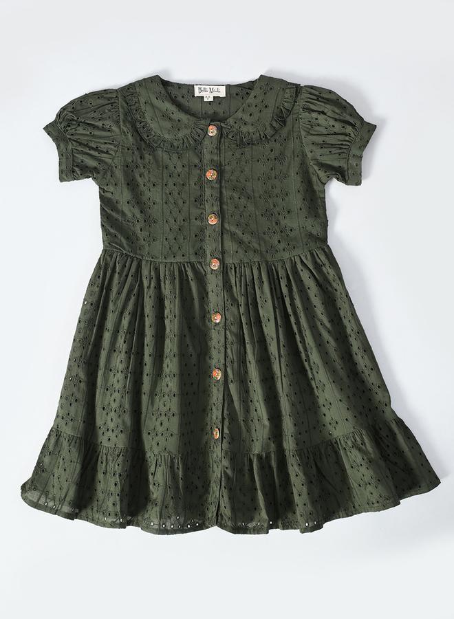 بيلا مودا فستان بأزرار وفتحات عيون - Image 2