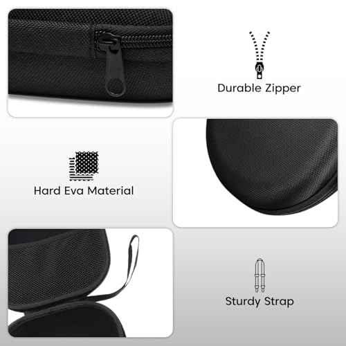 VERTUS® Headphone Protective Storage Case Cover for GOBOULT Newly Launched Anchor Bluetooth Wireless Over Ear Headphones (Hard Shell|EVA|Black) - Image 3
