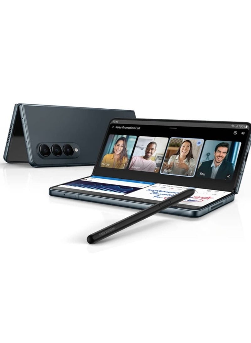 Galaxy Z Fold 4 S Pen Fold Edition,S Pen Samsung Z Fold 4,4096 Pressure Levels,Stylus Pen Replacement for Samsung Galaxy Z Fold 4 5G + Tips/Nibs(Black) - Image 2