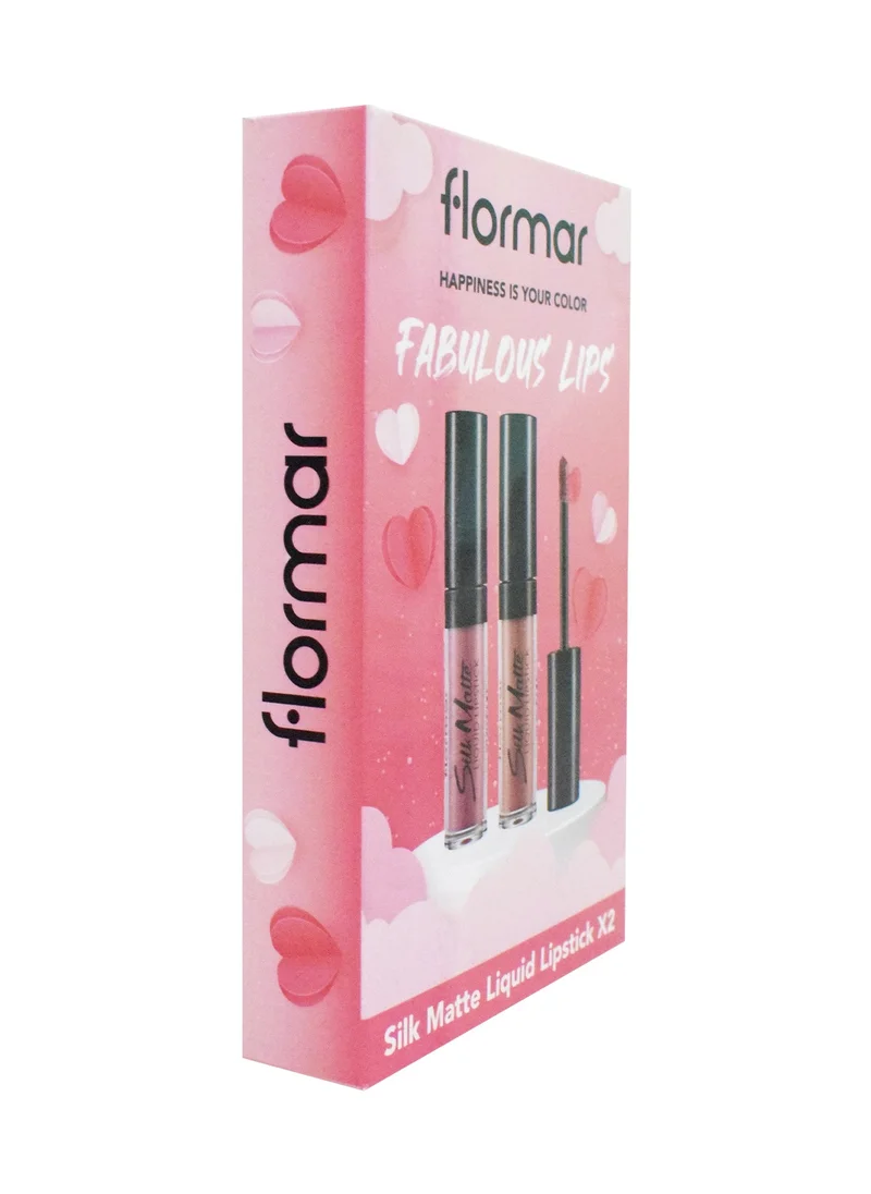 flormar Flormar Silk Matte Liquid Lipstick 2Pc Value Pack