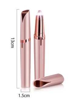 Generic USB Rechargeable Portable Electric Eyebrow Trimmer Pen for Women,Painless Precision Eyebrow Hair Remover, Safe Eyebrow Shaver Razor Tool for face Leg Lip Armpit Hand(Rose Gold)  - Image 3