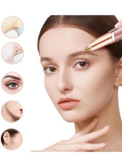 Generic USB Rechargeable Portable Electric Eyebrow Trimmer Pen for Women,Painless Precision Eyebrow Hair Remover, Safe Eyebrow Shaver Razor Tool for face Leg Lip Armpit Hand(Rose Gold)  - Image 5