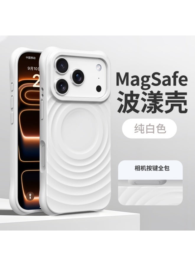 3D Ripple Liquid Silicone Magnetic Phone Case for Apple iPhone 17 Pro Max / 17 Pro, Full Coverage Shockproof Soft Cover - Image 2
