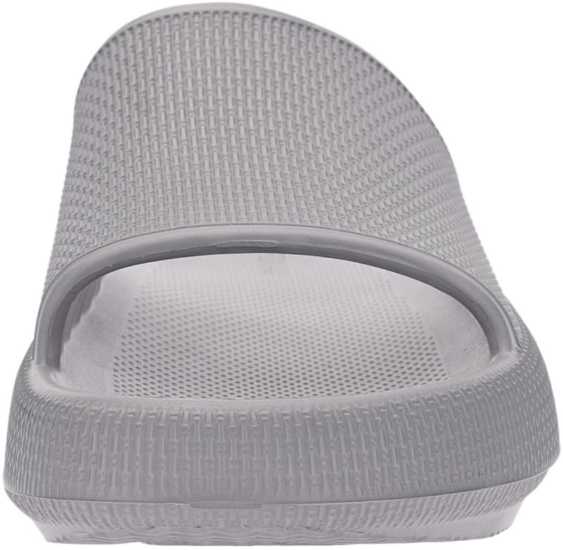 BRONAX Pillow Slippers for Women and Men | House Slides Shower Sandals | Cushioned Thick Sole 39-40 Grey - Image 3