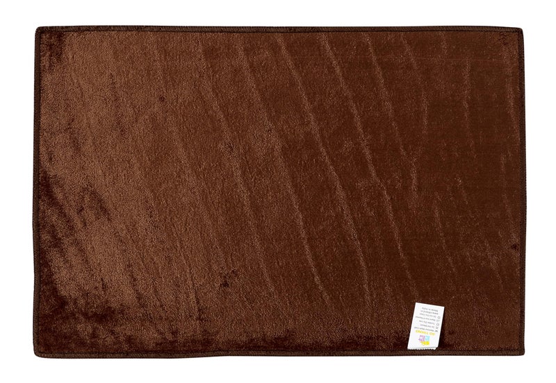 RD TREND Velvet Door Mats Combo Set 2,Anti-Skid Door Mat for Home/Living Room/Office/Home Entrance, Quick Dry Machine Washable (Brown,16x24 Inches), Rectangular - Image 3