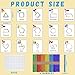 Noveread 252 Pcs Shapes Flash Cards with Colorful Sticks and White Hook for Toddlers Preschool Kids Learning Art Craft Develops Shape Recognition Imagination Creativity - Image 4