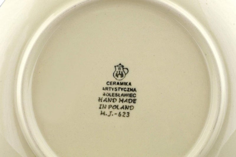 Polmedia Polish Pottery طبق حلوى بولندي أصيل بتصميم الأميرة في فستان أحمر مصنوع يدويًا في بولسوافيا بولندا بواسطة سيراميكا أرتيستشنا شهادة الأصالة - Image 4
