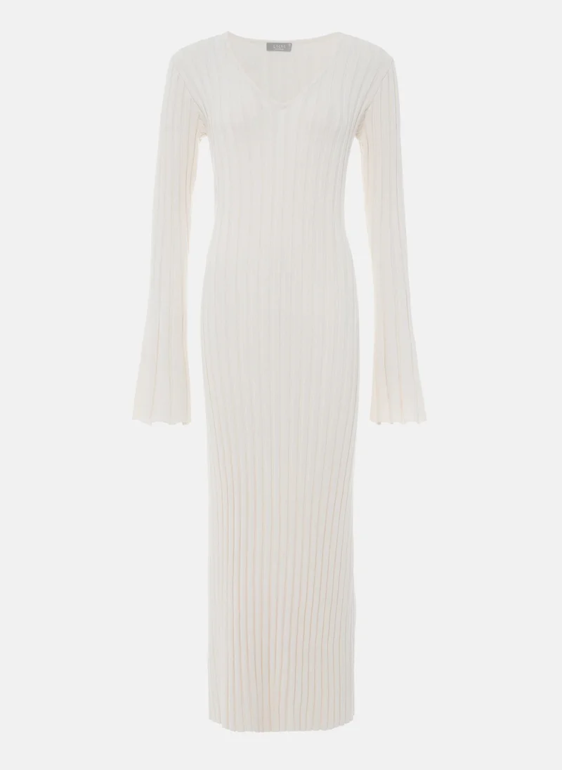 Lichi Ribbed jersey maxi dress