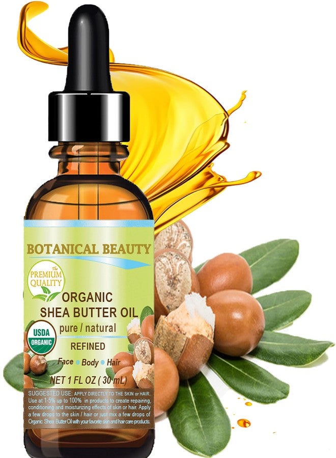 Botanical Beauty Organic SHEA BUTTER OIL 100% Pure Natural Undiluted Refined Cold Pressed Carrier Oil for Face, Skin, Hair, Lip, Nails. African Shea (Karite) Nut Oil (1 Fl Oz) - Image 2