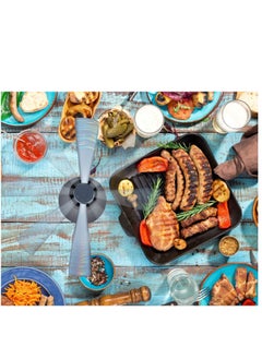 KASTWAVE Fly Repellent Fan for Flies Bedbug, Insects Food Protector Electric Fan Portable Fly Trap Lightweight Soft Blades Keep Flies Bug away from Food Outdoor Picnic  - Image 2