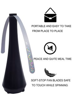 KASTWAVE Fly Repellent Fan for Flies Bedbug, Insects Food Protector Electric Fan Portable Fly Trap Lightweight Soft Blades Keep Flies Bug away from Food Outdoor Picnic  - Image 5