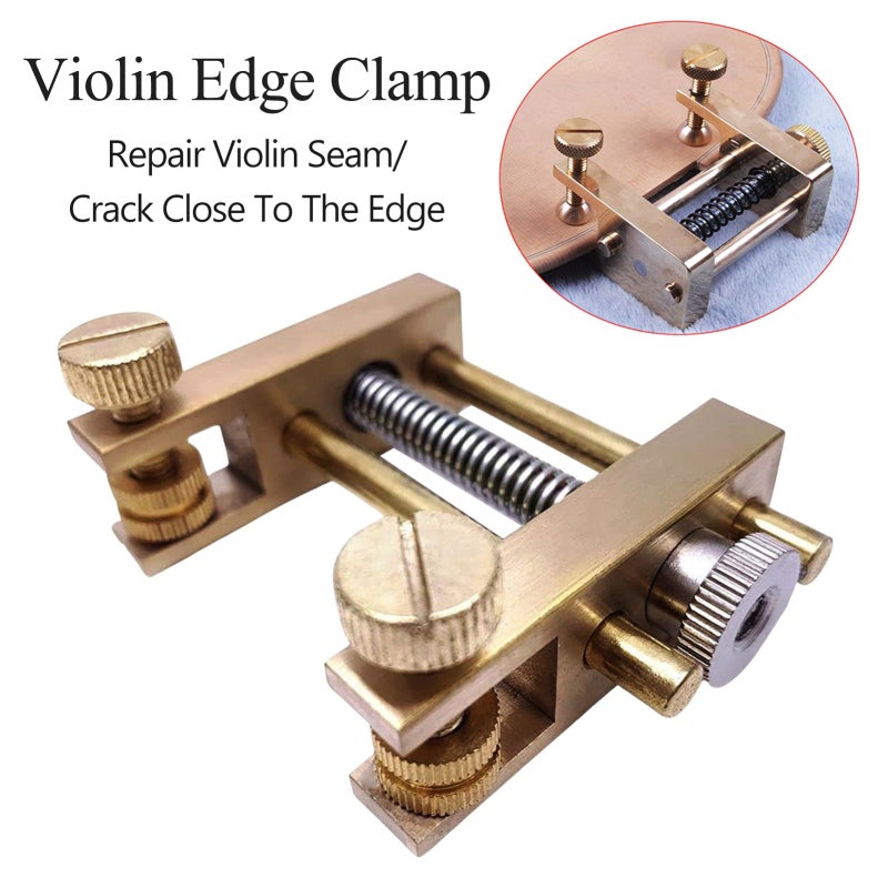 Violin Repair Clamp Silver Brass Edge Clamp - Professional Rugged Crack Repair Tool for Violin And Viola - Image 3