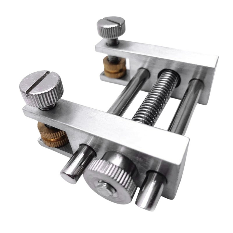 Violin Repair Clamp Silver Brass Edge Clamp - Professional Rugged Crack Repair Tool for Violin And Viola - Image 1