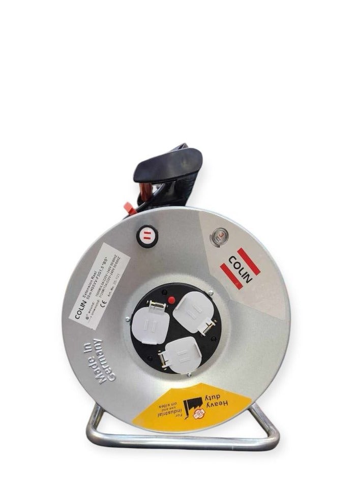 50m Grey German Power Cord - Image 1