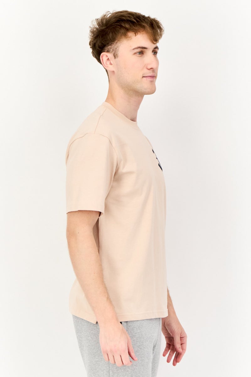 Reebok Men Sportswear Fit Short Sleeves Outdoor T-Shirt, Beige  - Image 2