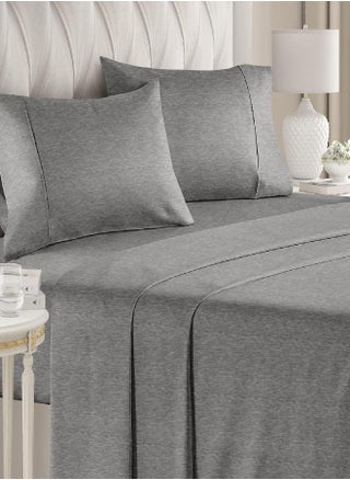 King Size Sheet Set - Breathable & Cooling - Hotel Luxury Bed Sheets - Extra Soft - Deep Pockets - Easy Fit - 4 Piece Set - Wrinkle Free - Comfy - Fitted Sheets - Heathered Grey Bed Sheets - 4PC - pzsku/Z0B19761FB0DD18E94466Z/45/_/1693490835/4a70b8c8-f2b4-4831-9f8e-96d9d203a431