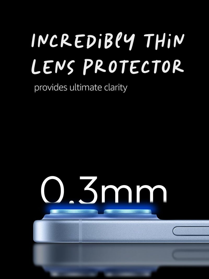 Lensarmor Compatible with iPhone 17 Camera Lens Protector Lavender (2-Pack) – 9H Tempered Glass, Military-Grade Anti-Scratch, Case-Friendly, Easy Install Frame - Image 5